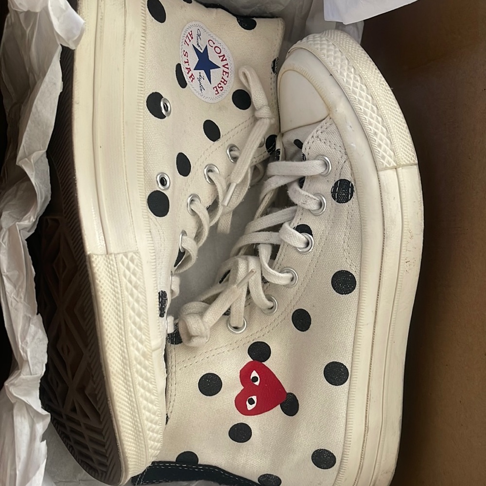 COMME des GARCONS CONVERSE SIZE 8 WOMENS / MENS 6